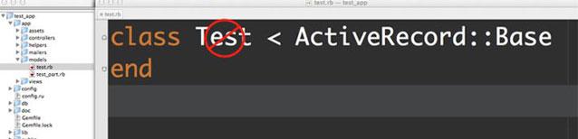 Do not give name Test for your models